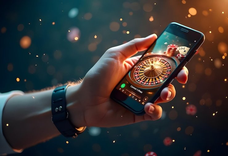 মোবাইলে spinx0 সেরি আ গাইড দেখছেন একজন বাংলাদেশি ফুটবলপ্রেমী